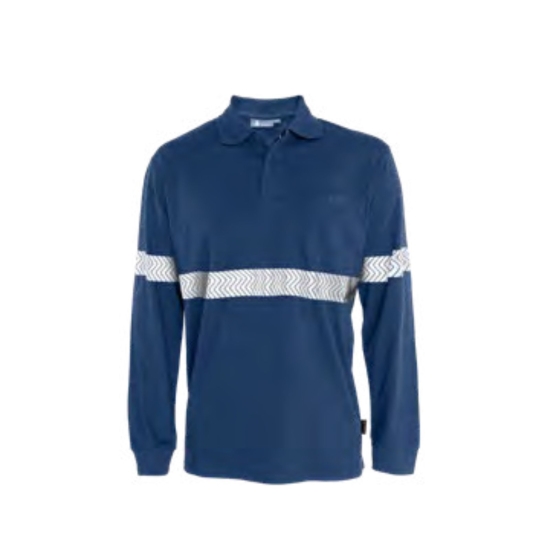 BORI 6-1B IG-ATEX flame retardant long sleeve polo shirt