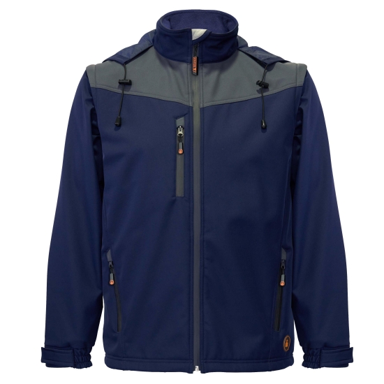 PLANET Veste softshell 2 en 1 avec détails contrastés