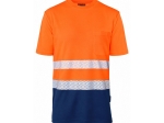LINK Camiseta calado bicolor