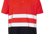 POLOSHIRT HI-VIS S/S 50/50 BICOLOUR RDFL