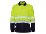 POLOSHIRT HI-VIS L/S BICOLOUR PREMIUM