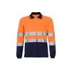 BORI 4 Two-tone long-sleeved polo shirt with double coverage