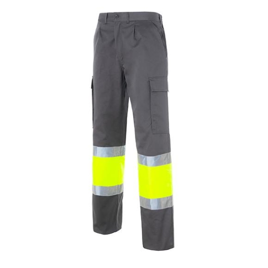 PANT POCHES BICOLORE AM-FLUO