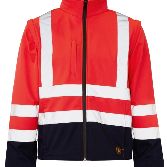 CHELON 2 two-tone softshell jacket with removable sleeves