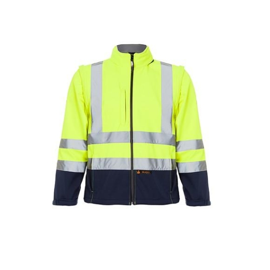 CHELON Two-tone softshell jacket with sleeves