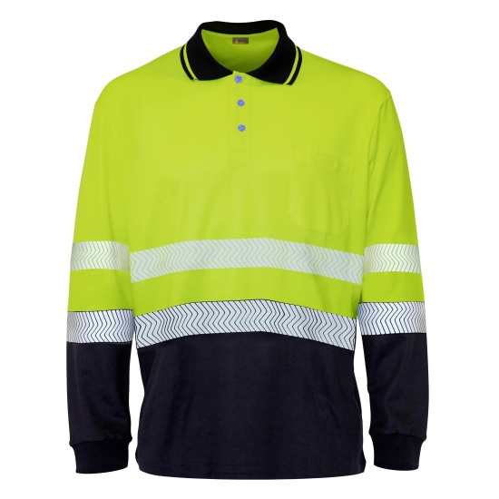 POLO A.V. M/L BICOLOR PREMIUM