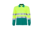 BORI 4 Two-tone long-sleeved polo shirt with double coverage