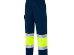 LAURI 1 Two-tone multi-pocket trousers