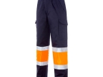 LAURI 2 Pantalón multibolsillos bicolor