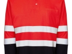 POLOSHIRT HI-VIS L/S BICOLOUR RDFL