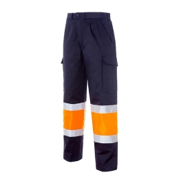 LAURI 2 Pantalón multibolsillos bicolor