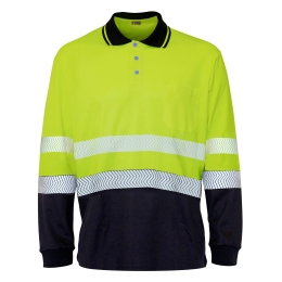 POLOSHIRT HI-VIS L/S BICOLOUR PREMIUM