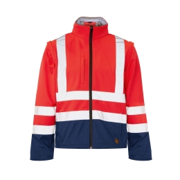 CHELON 2 two-tone softshell jacket with removable sleeves