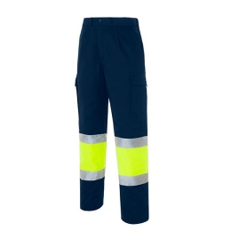 LAURI 1 Pantalón multibolsillos bicolor