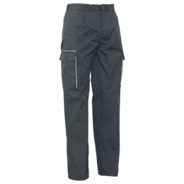 MULTI VIVOS Multi-pocket trousers with reflective piping