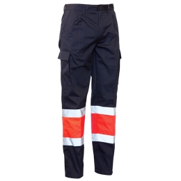 MADRAS 4 Multipocket bicolour trousers with